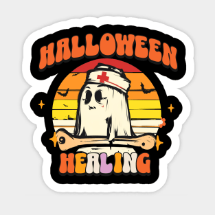 Cool Halloween Nurse Fall Women Sticker